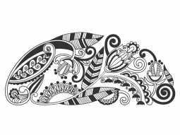 Wandtattoo Mehndi Ornament Motivansicht