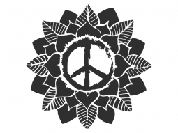 Wandtattoo Peace Mandala Motivansicht