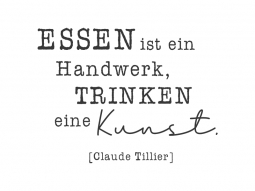 Wandtattoo Essen ist ein Handwerk Motivansicht