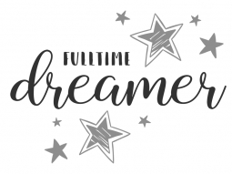 Wandtattoo Fulltime dreamer Motivansicht