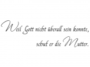 Wandtattoo Weil Gott ... Motivansicht