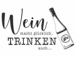 Wandtattoo Wein trinken Motivansicht