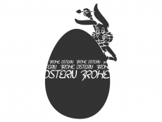 Wandtattoo Osterei mit Hase Frohe Ostern Motivansicht