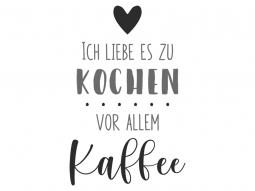 Wandtattoo Kaffee kochen Motivansicht