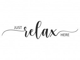 Wandtattoo Just relax here Motivansicht