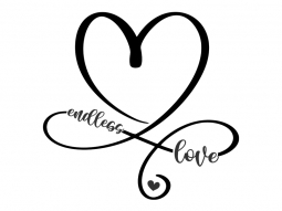 Wandtattoo Endless Love Motivansicht