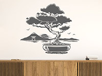 Wandtattoo Bonsai