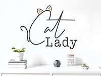 Wandtattoo Cat Lady