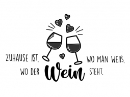 Wandtattoo Wo der Wein steht Motivansicht