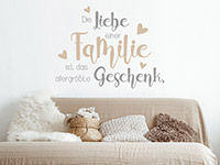 Wandtattoo Die Liebe einer Familie