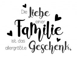 Wandtattoo Die Liebe einer Familie Motivansicht