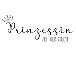 Wandtattoo Prinzessin auf der Couch Motivansicht