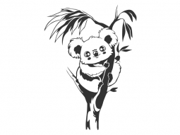 Wandtattoo Koala Motivansicht