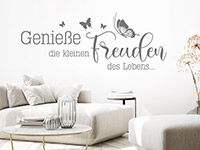 Wandtattoo Genieße die kleinen Freuden