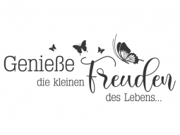 Wandtattoo Genieße die kleinen Freuden Motivansicht