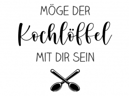 Wandtattoo Möge der Kochlöffel mit dir sein Motivansicht