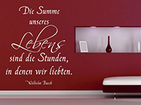 Wandtattoo Die Summe...