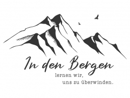 Wandtattoo In den Bergen lernen wir Motivansicht