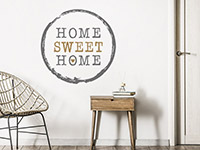 Wandtattoo Home Sweet Home Vintage