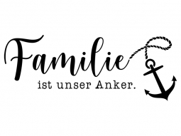 Wandtattoo Familie ist unser Anker Motivansicht