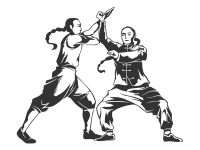 Wandtattoo Shaolin Kung Fu Motivansicht