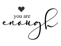 Wandtattoo You are enough Motivansicht