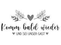 Wandtattoo Komm bald wieder Motivansicht