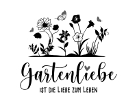 Wandtattoo Gartenliebe Motivansicht