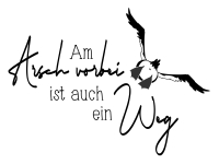 Wandtattoo Am Arsch vorbei mit Möwe Motivansicht