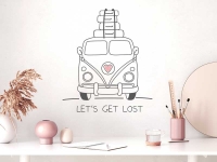 Wandtattoo Camper Lets get lost