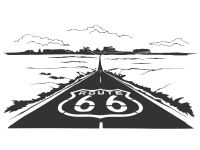 Wandtattoo Route 66 Motivansicht