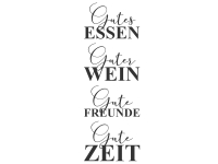 Wandtattoo Gute Freunde, Gute Zeit Motivansicht