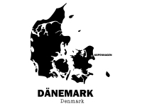 Wandtattoo Dänemark Motivansicht