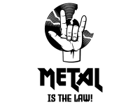 Wandtattoo Metal is the law Motivansicht