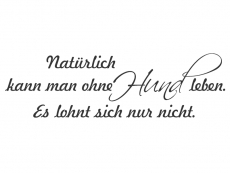 Wandtattoo Natürlich kann man... Motivansicht