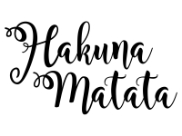 Wandtattoo Hakuna Matata Motivansicht