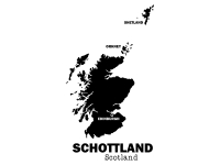 Wandtattoo Schottland Motivansicht
