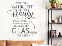 Wandtattoo Wahrheit im Whisky