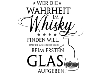 Wandtattoo Wahrheit im Whisky Motivansicht