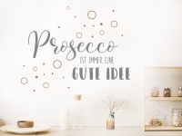 Wandtattoo Prosecco Idee