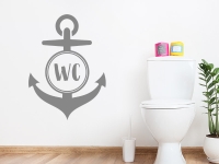 Wandtattoo WC Anker