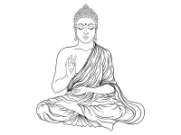 Wandtattoo Buddha Motivansicht