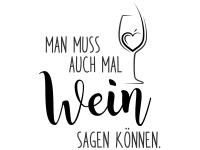 Wandtattoo Wein sagen Motivansicht