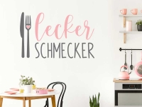 Wandtattoo Lecker Schmecker