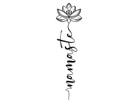 Wandtattoo Namaste Blüte Motivansicht