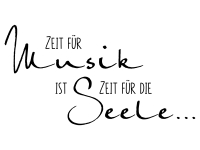 Wandtattoo Zeit für Musik Motivansicht