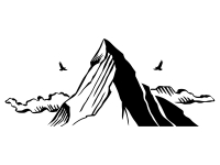 Wandtattoo Bergspitze Motivansicht