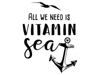 Wandtattoo Vitamin Sea Motivansicht
