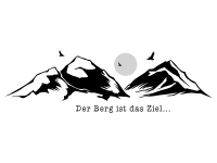 Wandtattoo Der Berg ist das Ziel Motivansicht