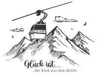 Wandtattoo Der Blick aus dem Skilift Motivansicht